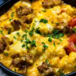 Homemade Cheesy Creole Breakfast Skillet photo