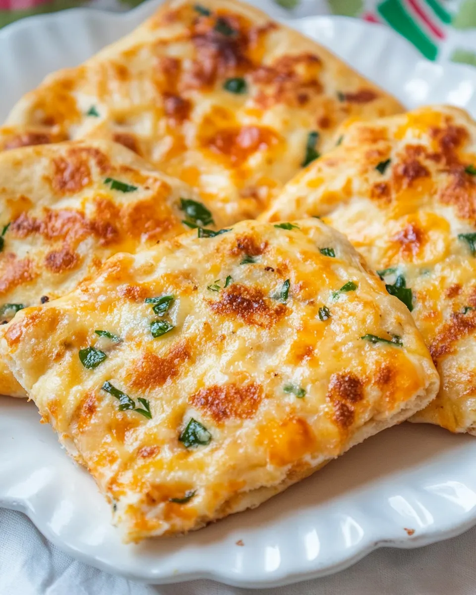 Homemade Cheesy Flat Breads photo