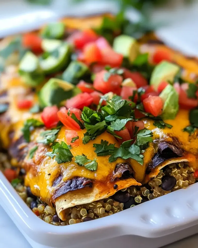 Homemade Cheesy Quinoa Enchilada Bake photo
