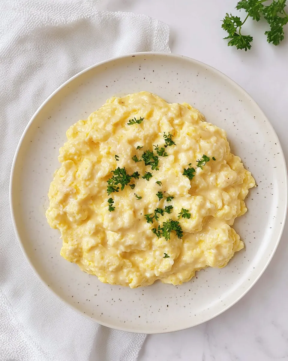 Easy Cheesy Scrambled Eggs recipe photo