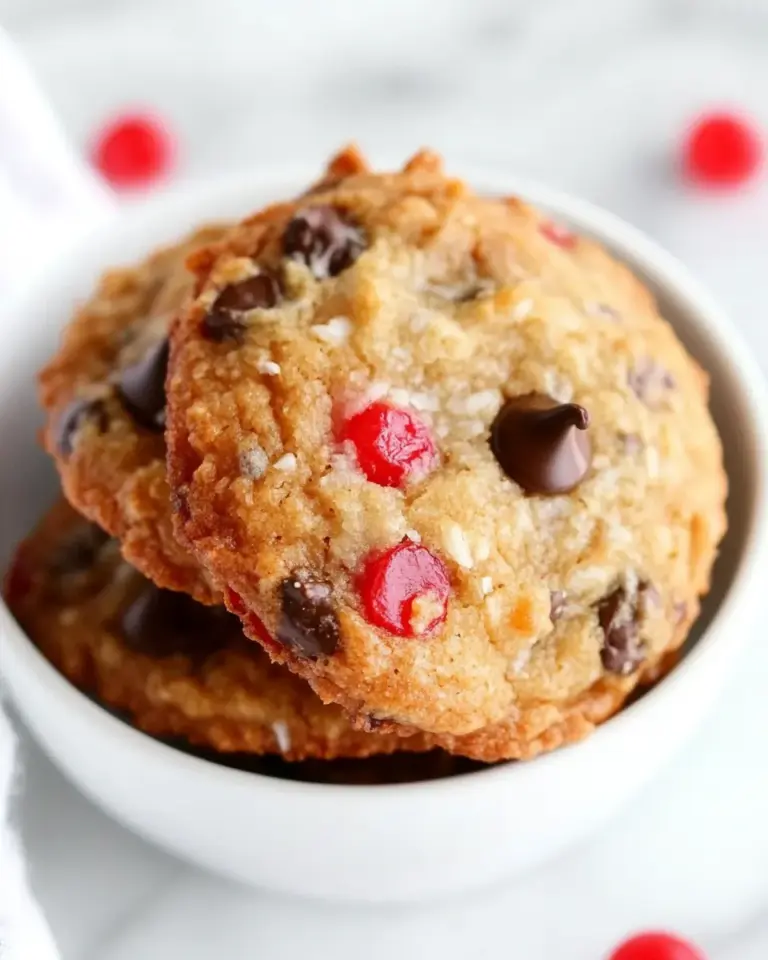 Homemade Cherry Coconut Chocolate Chip Cookies photo