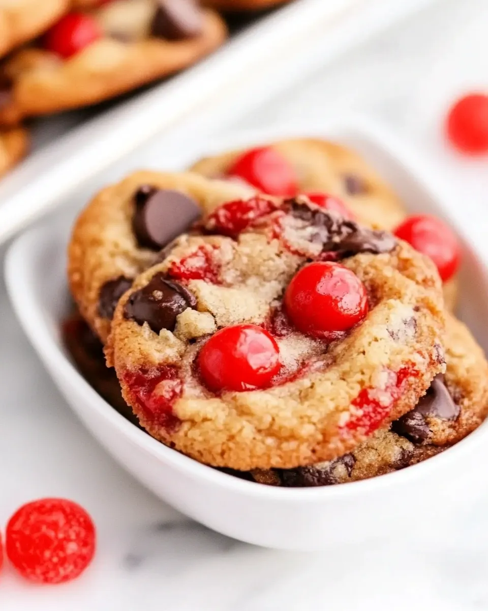 Classic Cherry Coconut Chocolate Chip Cookies image