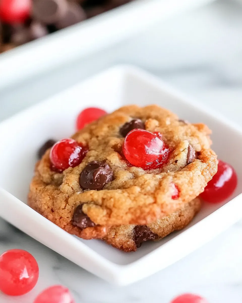 Easy Cherry Coconut Chocolate Chip Cookies recipe photo