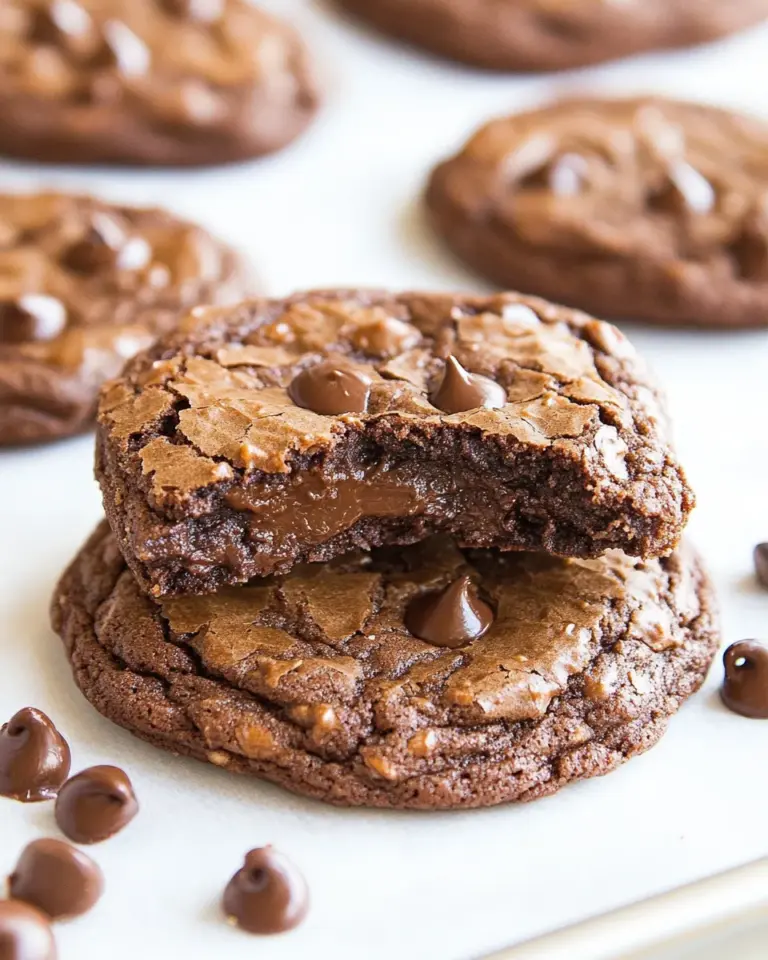 Homemade Chewy Chocolate Fudge Cookies (Vegan) photo