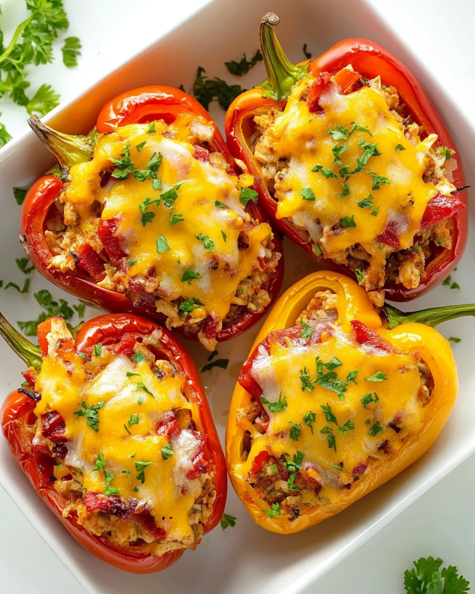 Easy Chicken-Stuffed Peppers recipe photo