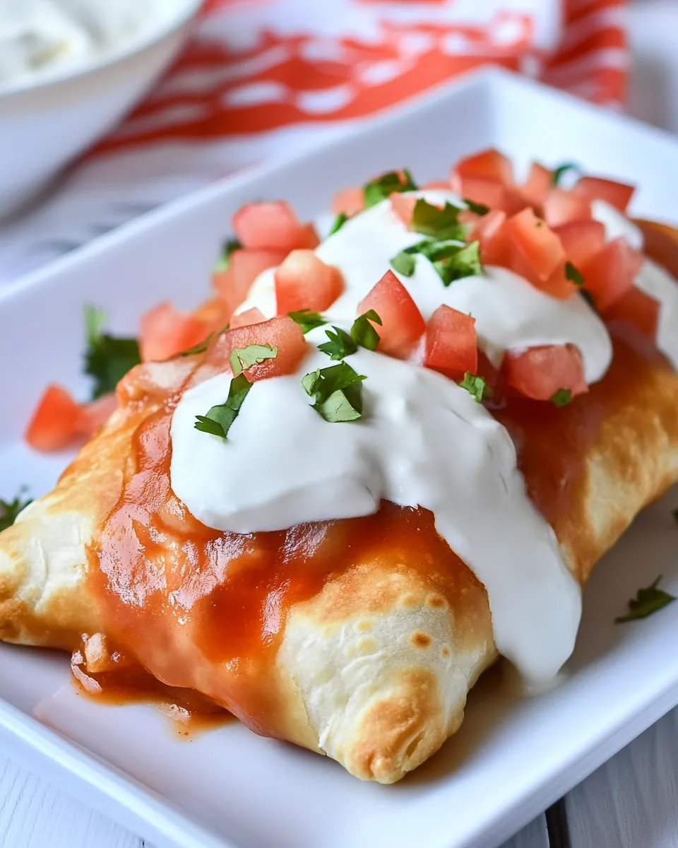 Homemade Chicken Chimichangas Recipe photo