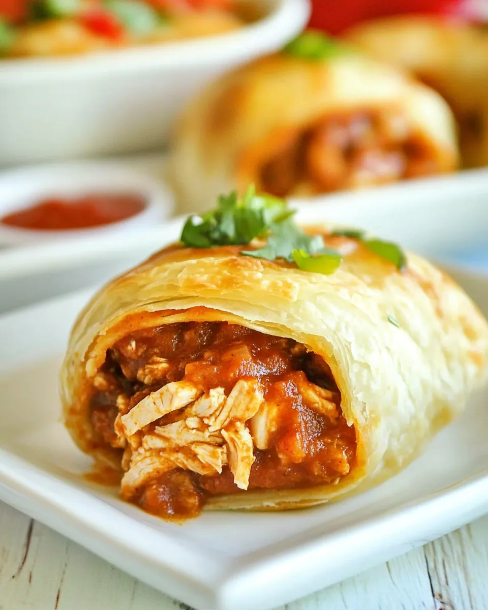 Delicious Chicken Enchilada Puffs dish photo