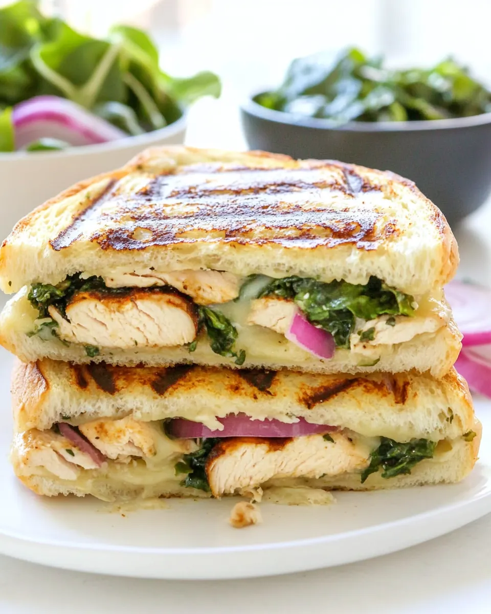 Classic Chicken Florentine Panini image
