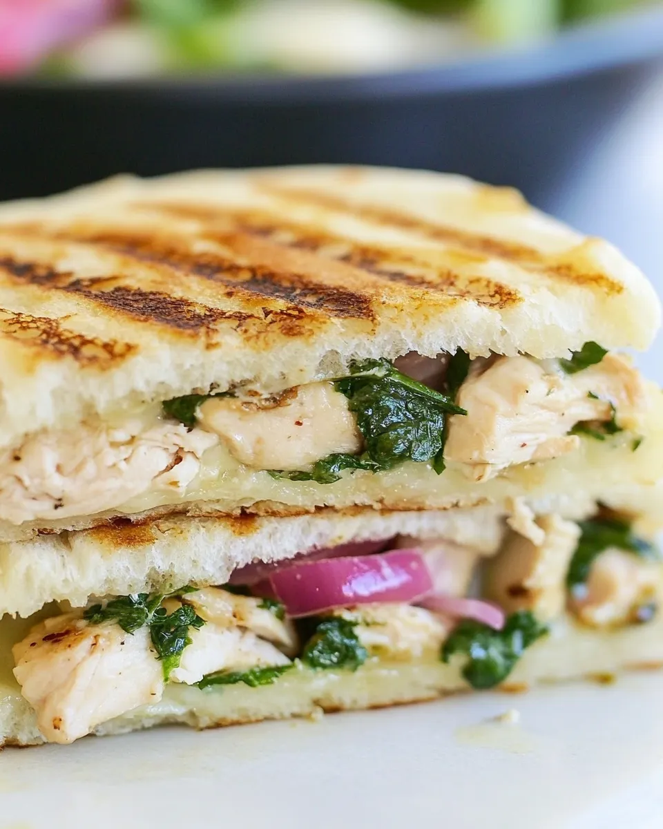 Delicious Chicken Florentine Panini dish photo