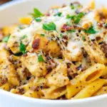 Homemade Chicken Mozzarella Pasta photo