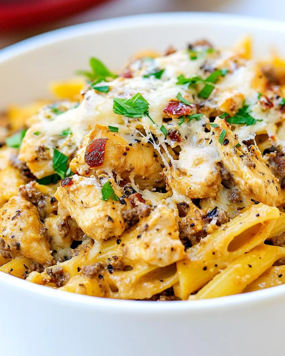 Homemade Chicken Mozzarella Pasta photo