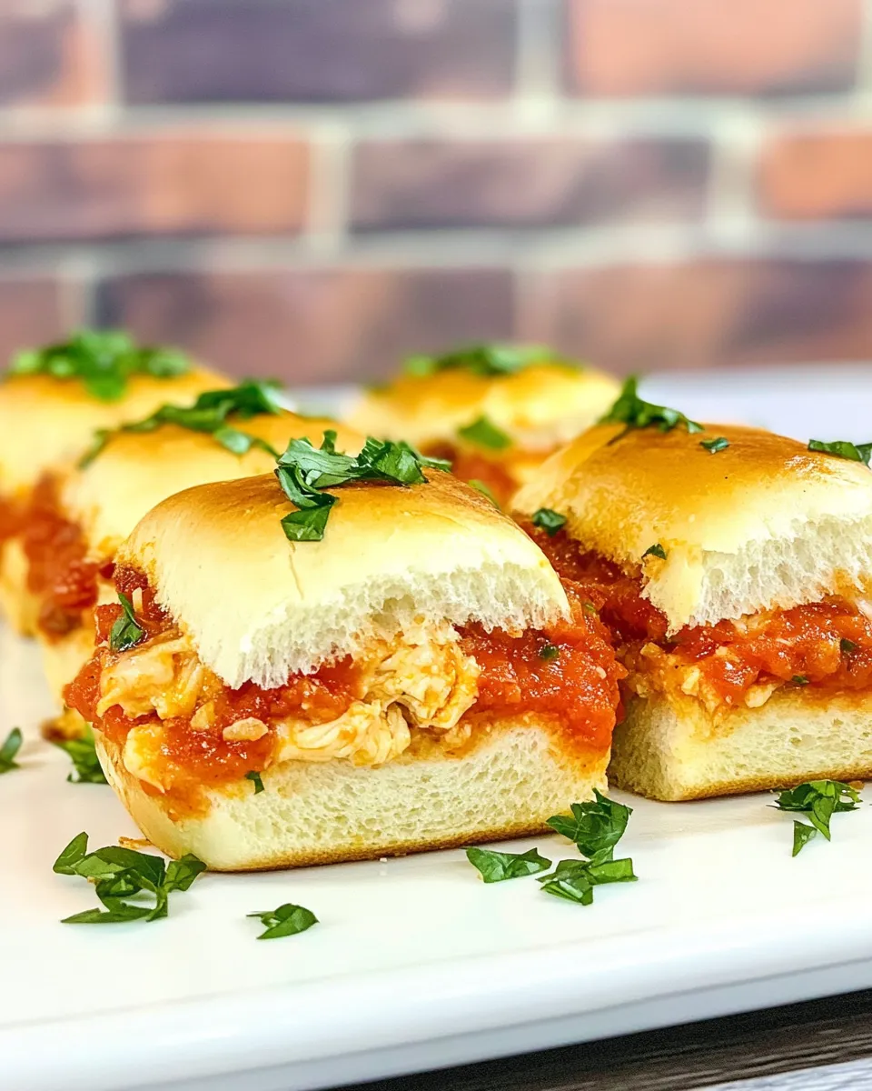 homemade Chicken Parm Sliders photo