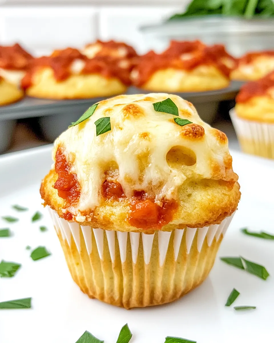 Delicious Chicken Parmesan Cupcakes plate image
