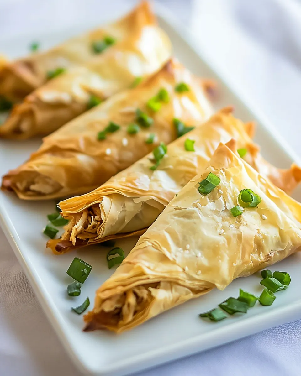Classic Chicken Phyllo Triangles image