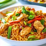 Homemade Chicken Ramen Stir Fry photo