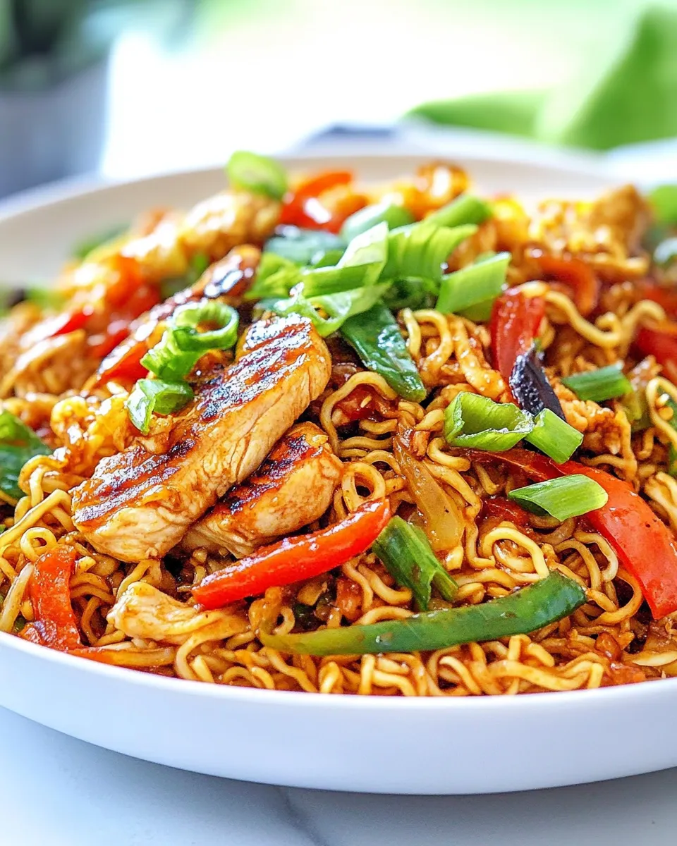 Easy Chicken Ramen Stir Fry recipe photo