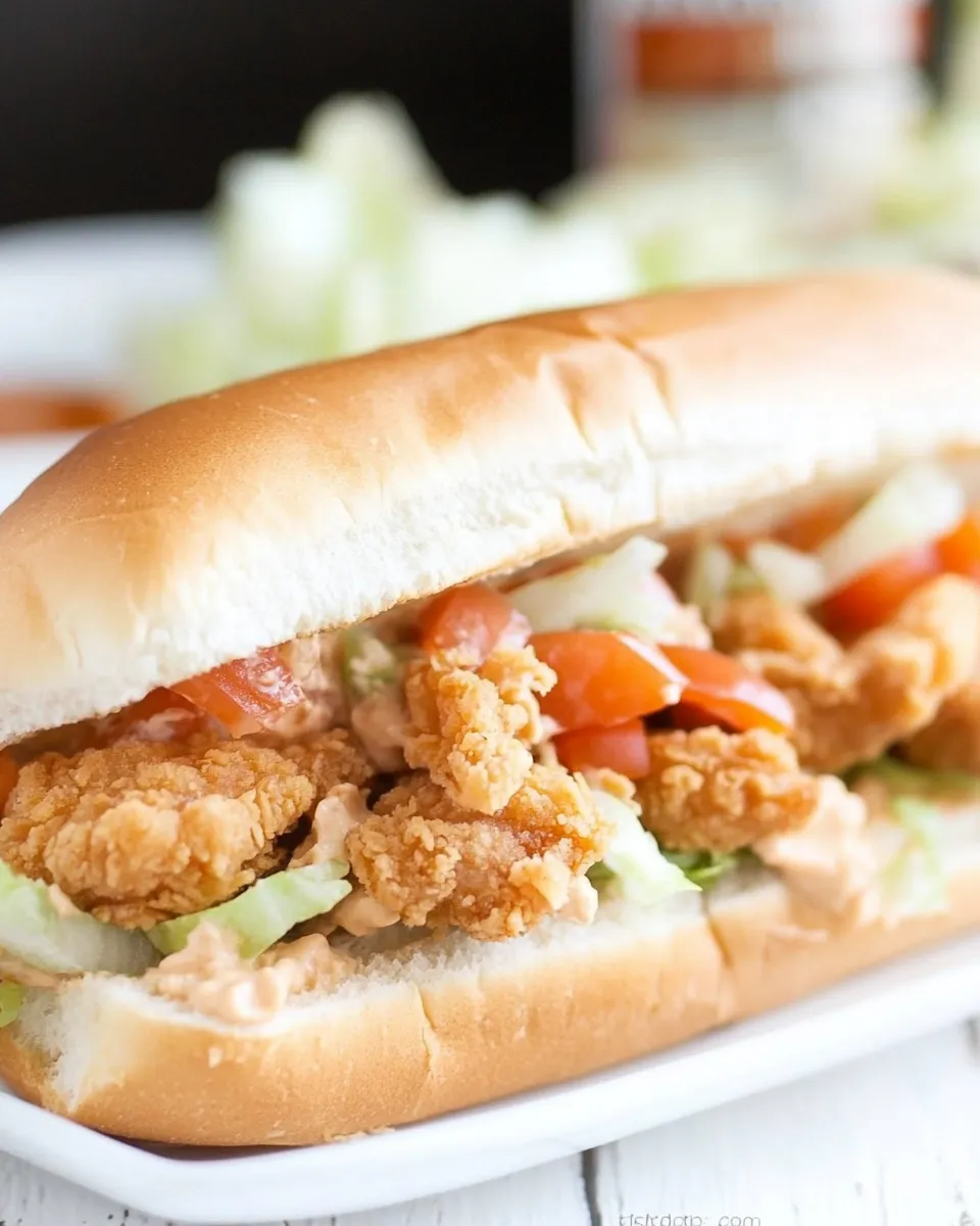 Delicious Chicken Tender Subs plate image
