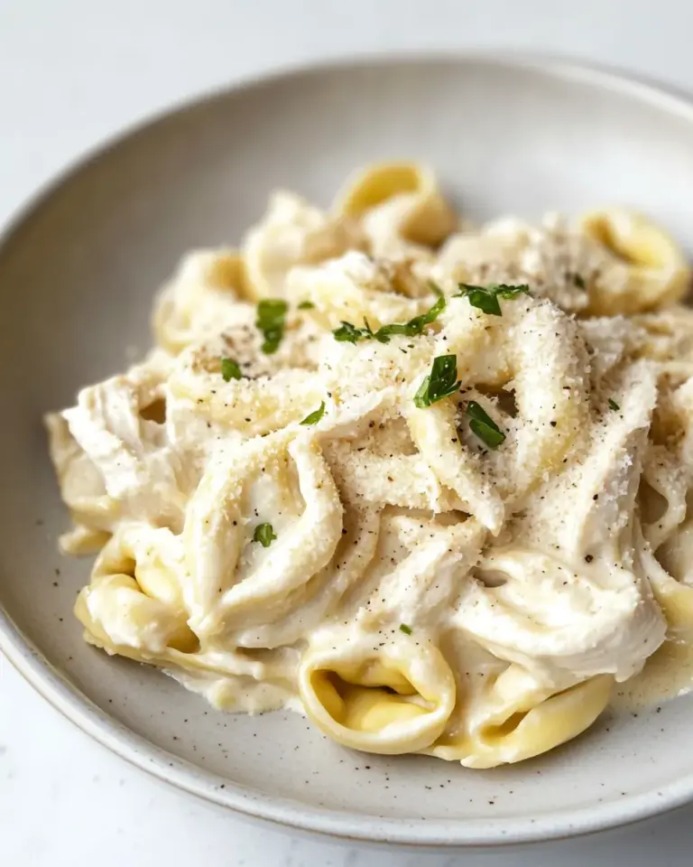 Homemade Chicken Tortellini Alfredo photo