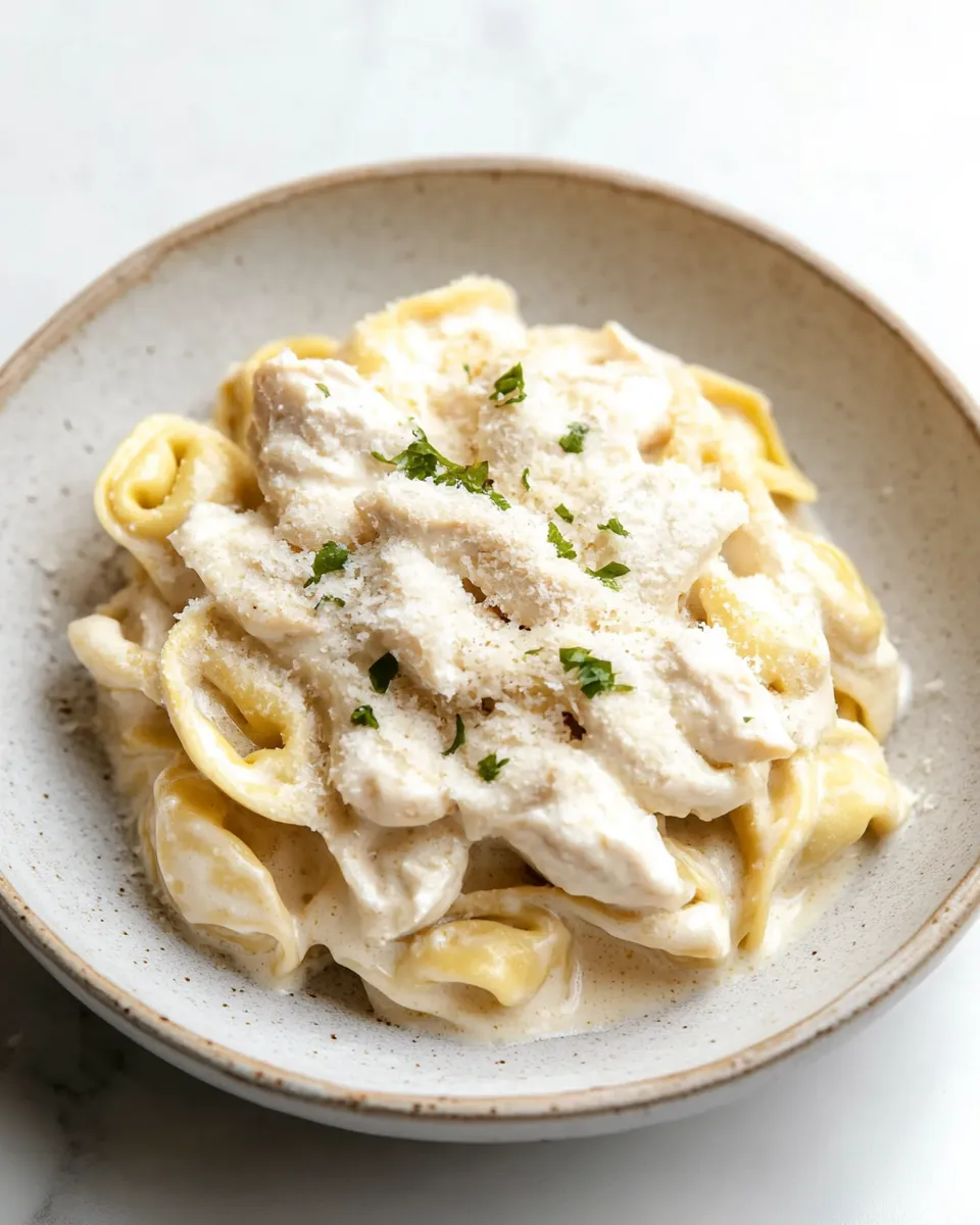 Easy Chicken Tortellini Alfredo recipe photo