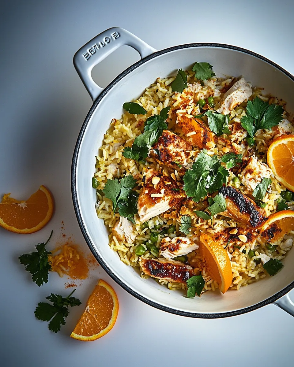 Easy Chicken & rice pilaf with orange & spices picture