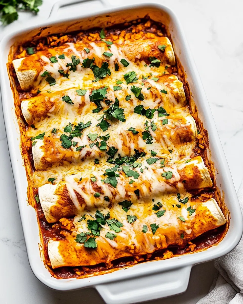 Classic Chicken and Rice Enchiladas recipe photo