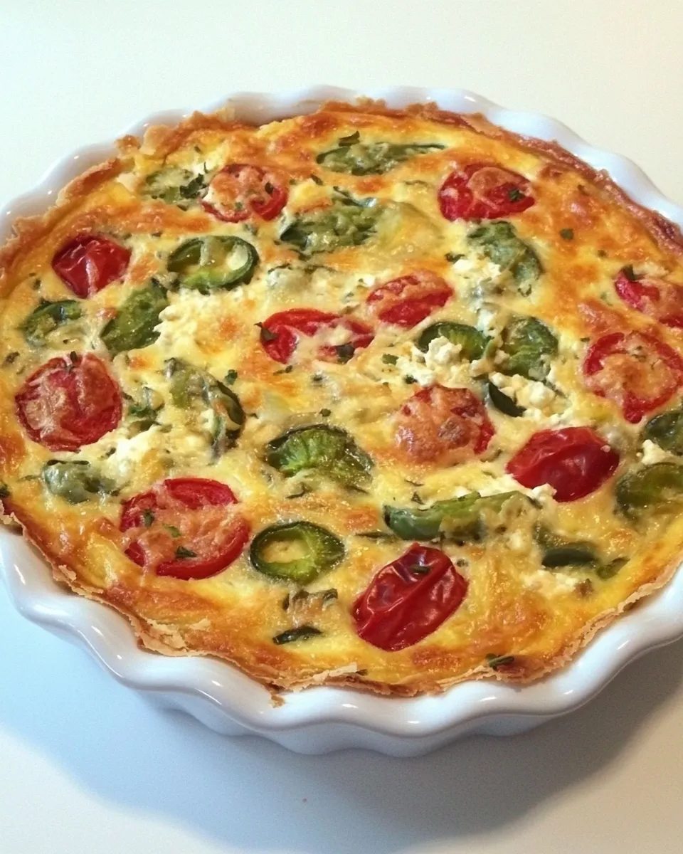 Easy Chile Relleno Quiche recipe photo