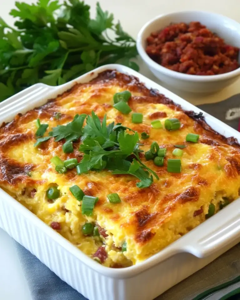 Homemade Chiles Rellenos Breakfast Strata with Optional Chorizo photo