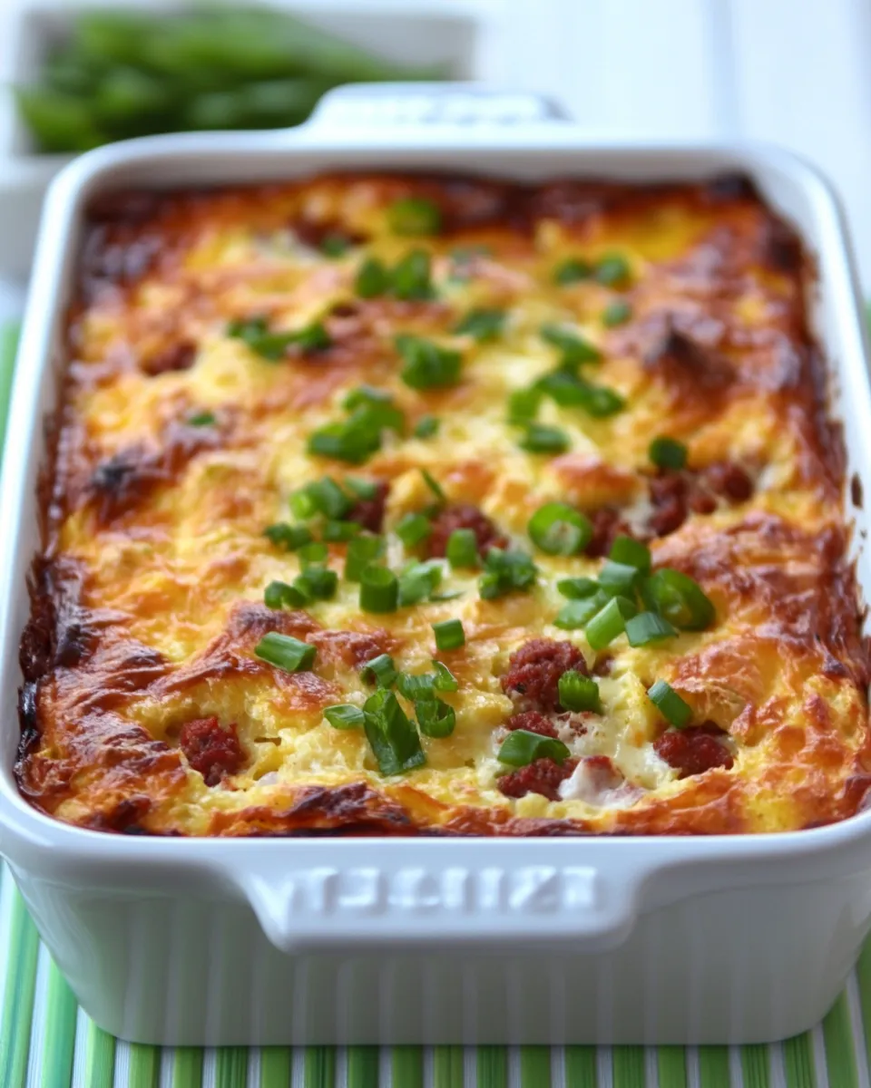 Classic Chiles Rellenos Breakfast Strata with Optional Chorizo image