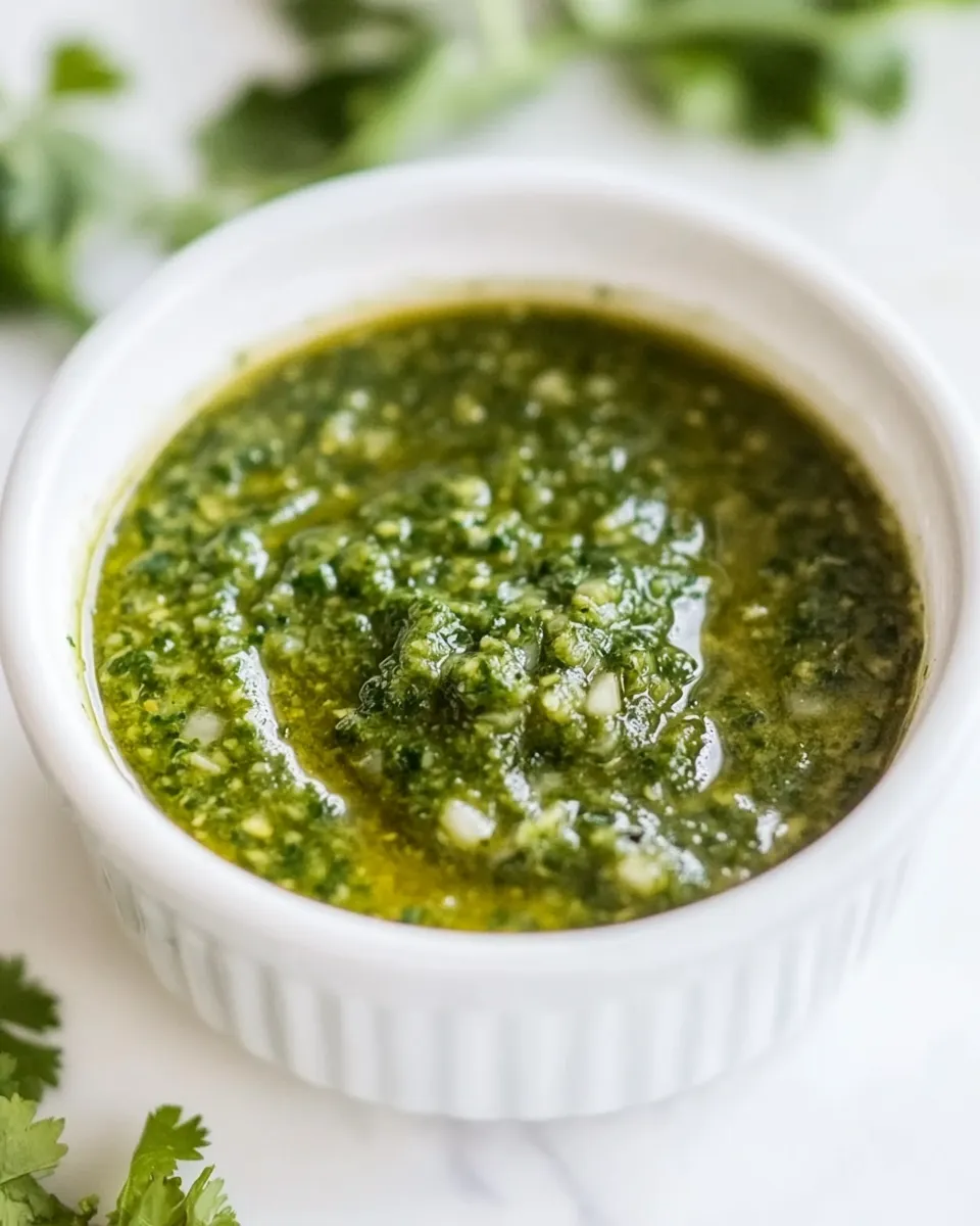 Delicious Chimichurri Sauce Recipe shot