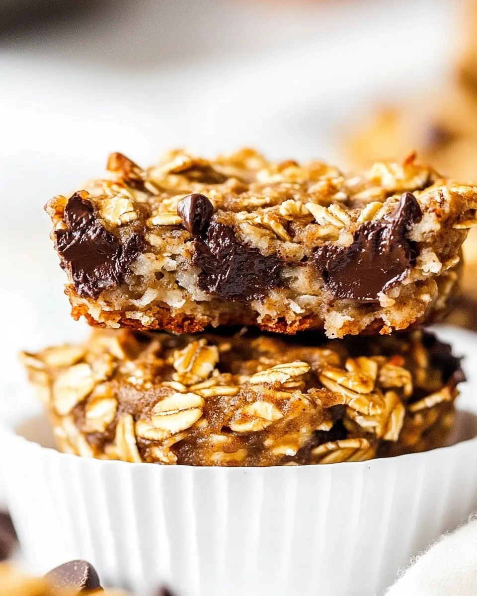 Delicious Chocolate Banana Baked Oatmeal Cups recipe image
