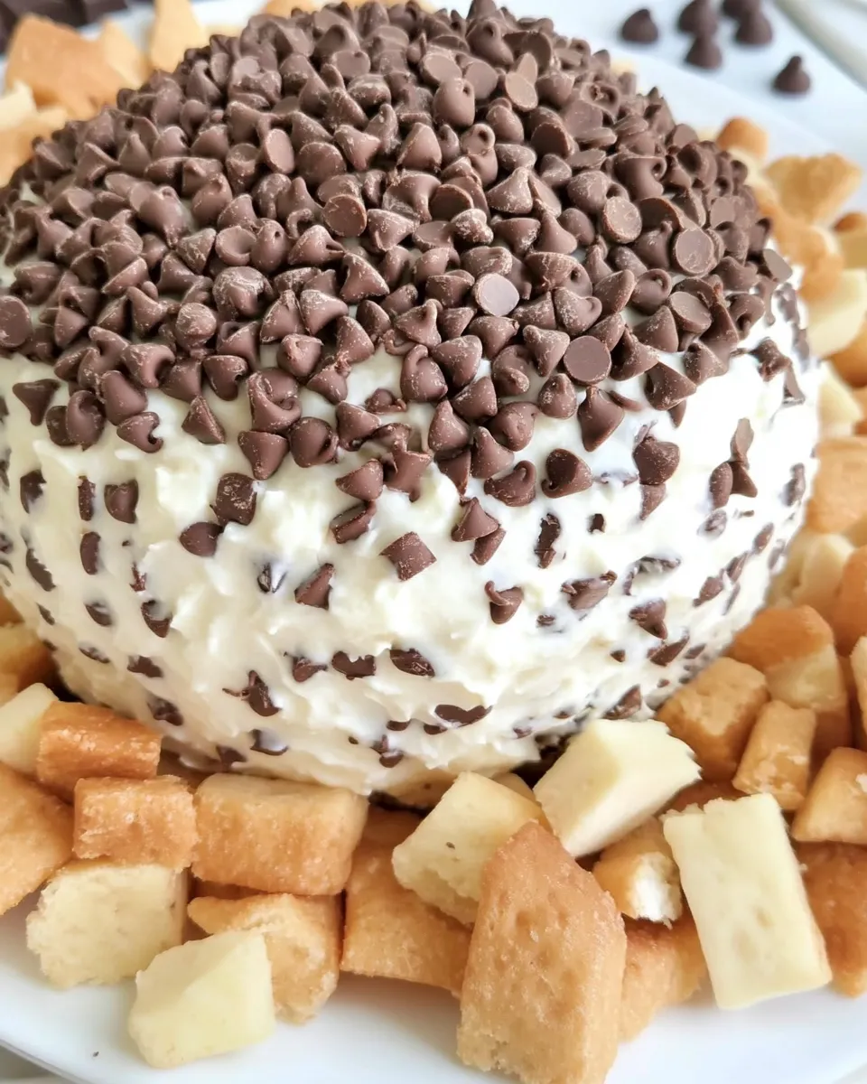 Homemade Chocolate Chip Cheese Ball Recipe photo