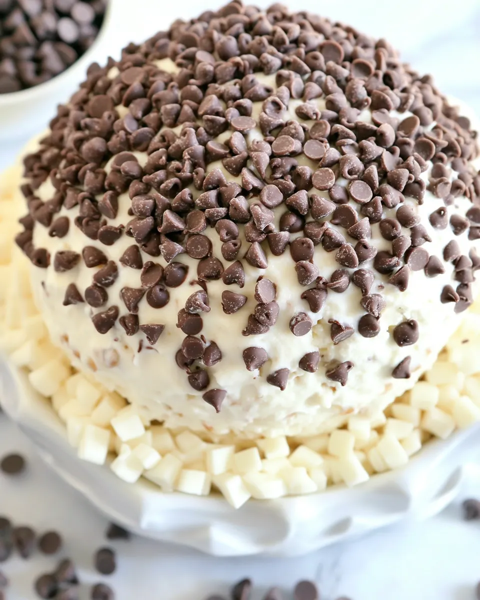 Classic Chocolate Chip Cheese Ball Recipe image