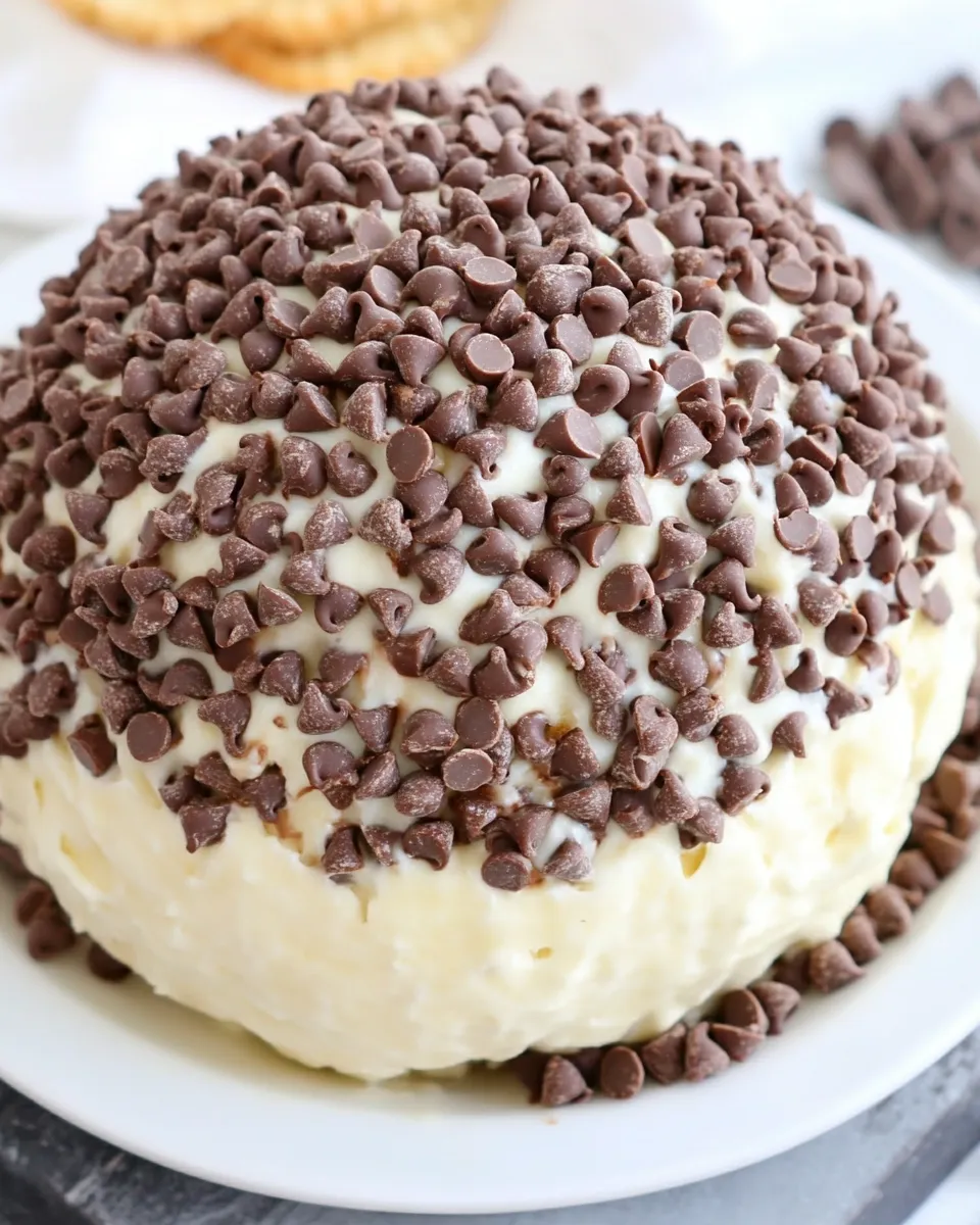 Easy Chocolate Chip Cheese Ball Recipe recipe photo