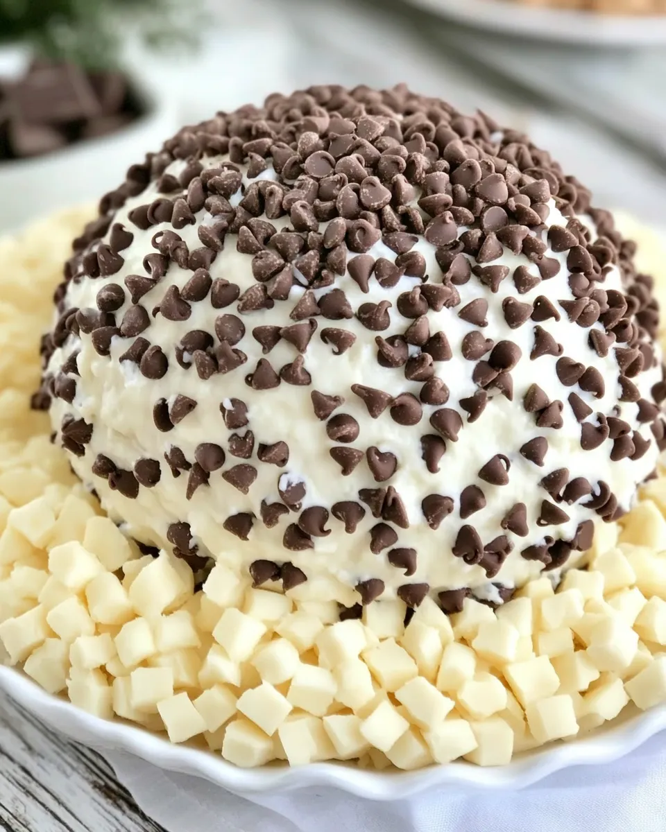Delicious Chocolate Chip Cheese Ball Recipe dish photo
