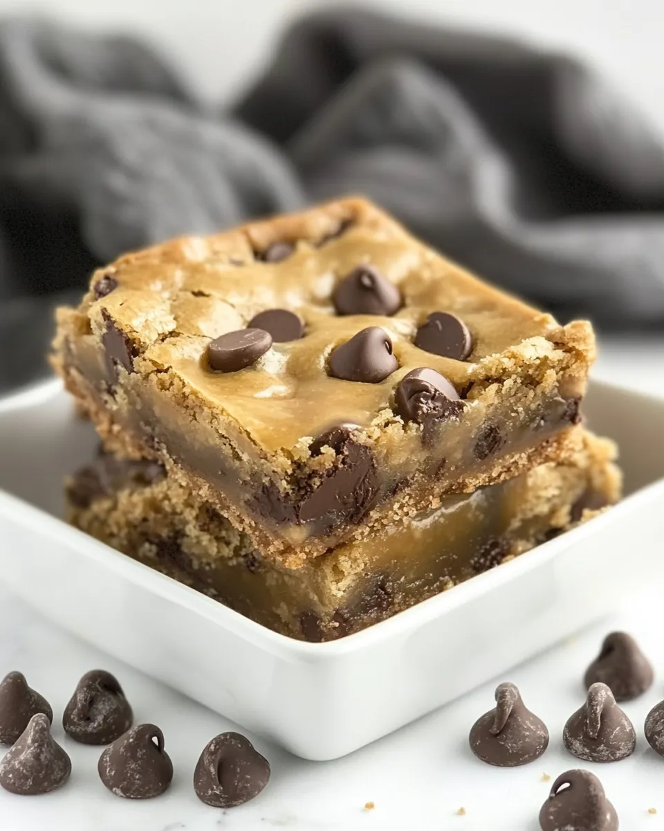 Easy Chocolate Chip Cookie Bars with Caramel recipe image