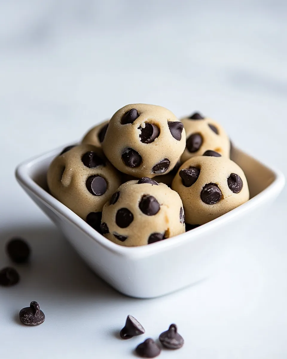 Easy Chocolate Chip Cookie Dough Bites recipe photo