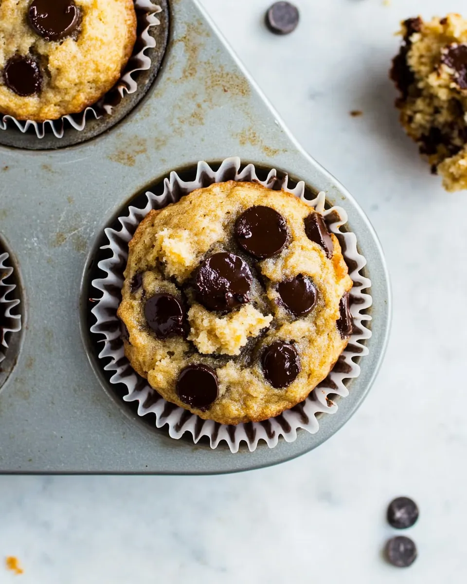 Easy Chocolate Chip Paleo Vegan Banana Muffins recipe photo