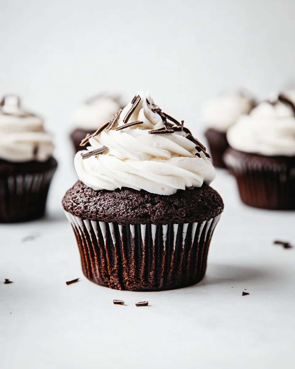 Classic Chocolate Cupcakes with Buttercream Frosting Recipe image