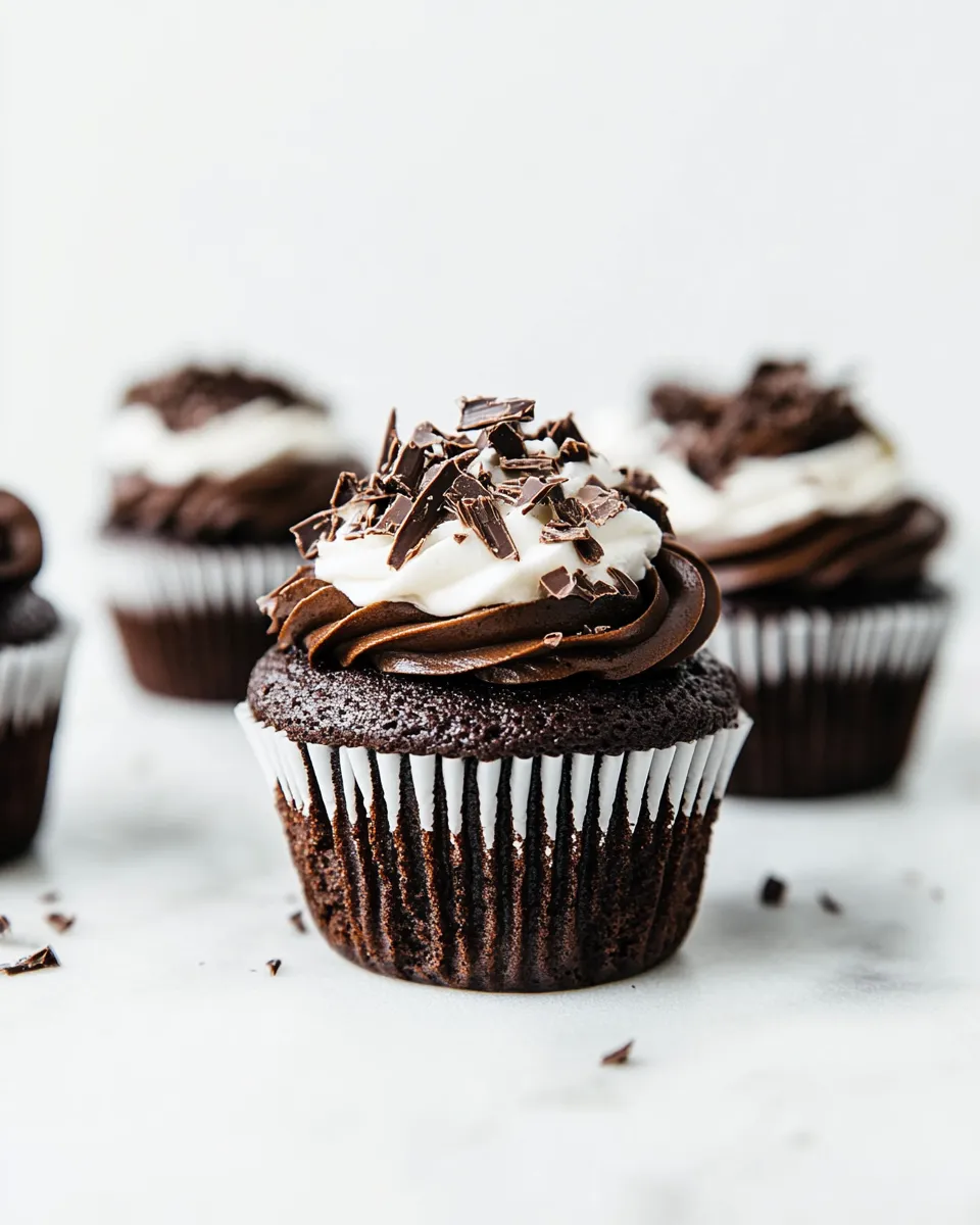 Delicious Chocolate Cupcakes with Buttercream Frosting Recipe shot