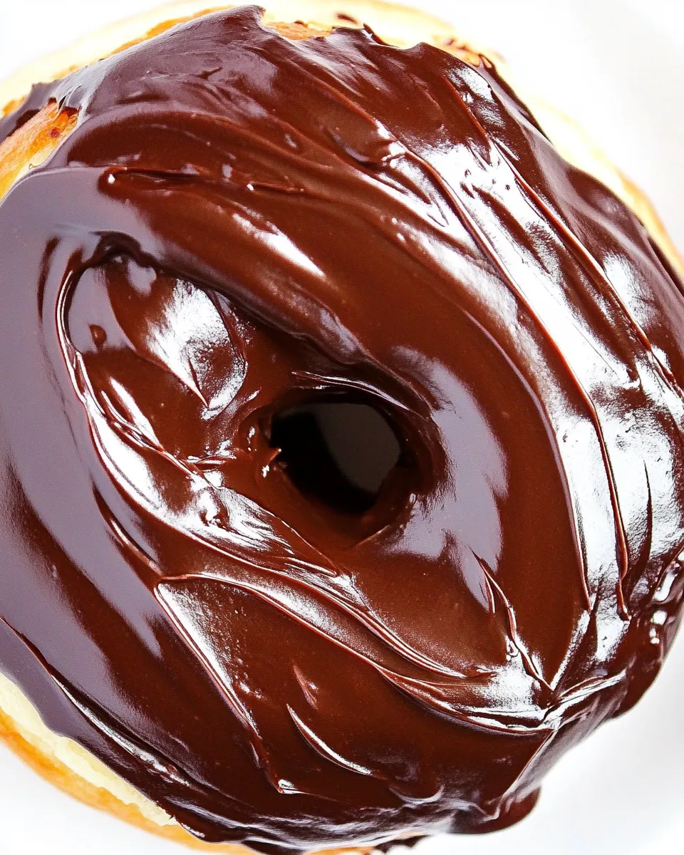 delicious Chocolate Frosted Vanilla Donuts plate image