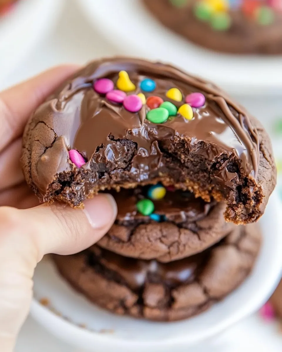 Classic Chocolate Ganache Chocolate Cookies image