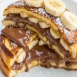 Homemade Chocolate Peanut Butter Banana Stuffed French Toast photo