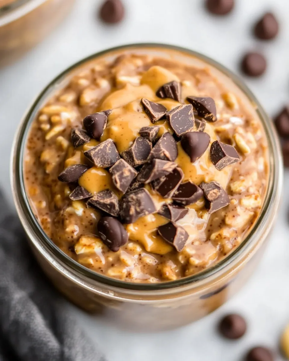 classic Chocolate Peanut Butter Overnight Oats image