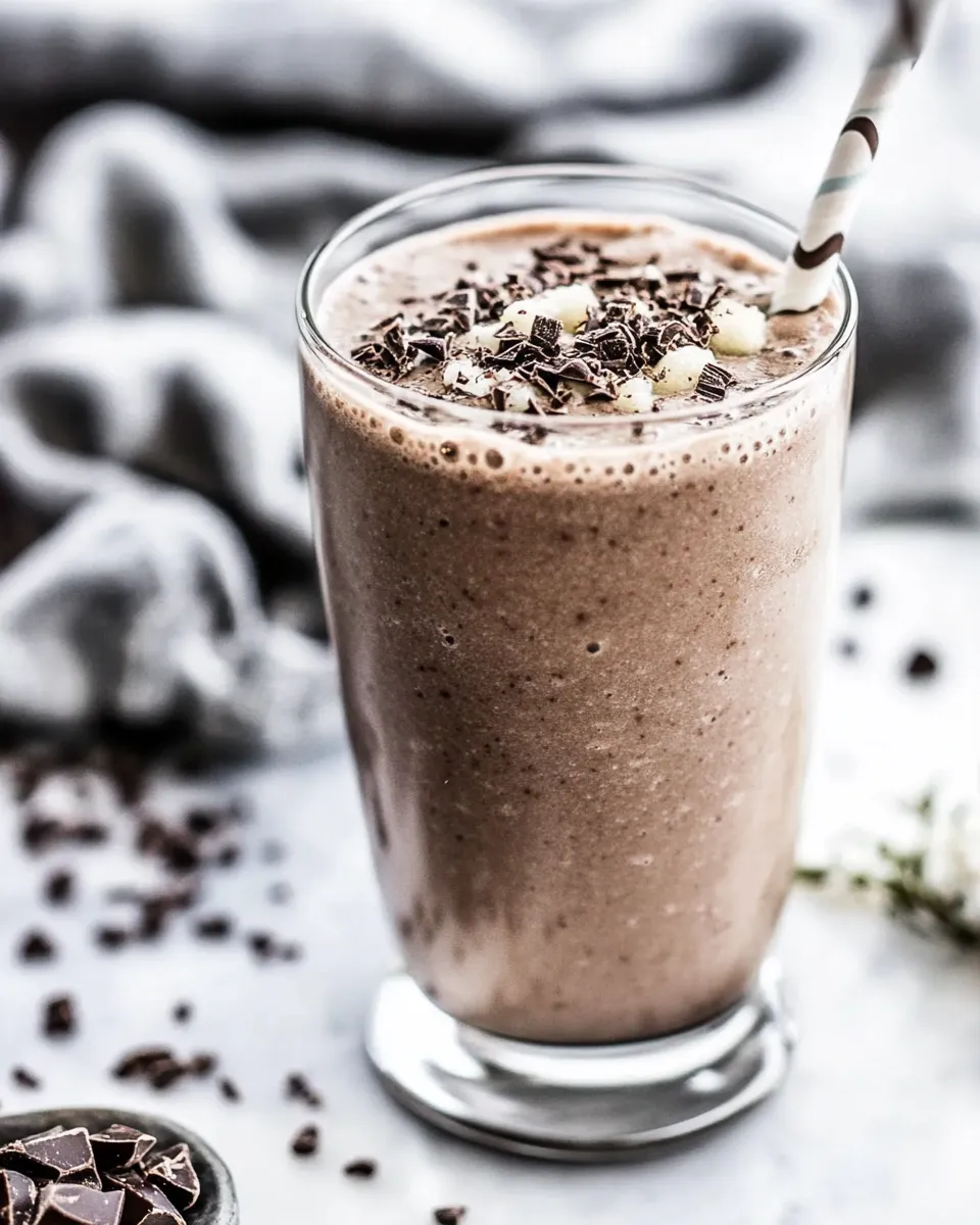 homemade Chocolate Protein Shake photo