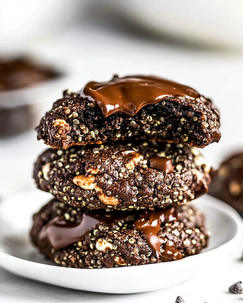 Delicious Chocolate Quinoa Cookies shot