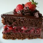 Homemade Chocolate Strawberry Cake photo