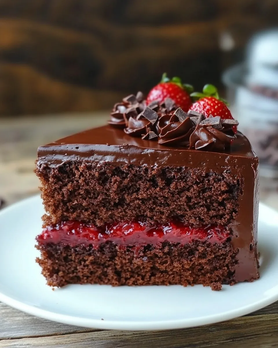 Delicious Chocolate Strawberry Cake dish photo
