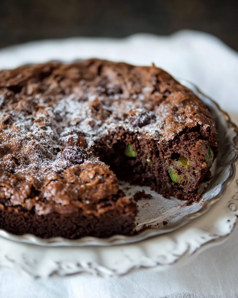 Homemade Chocolate Zucchini Date Cake photo