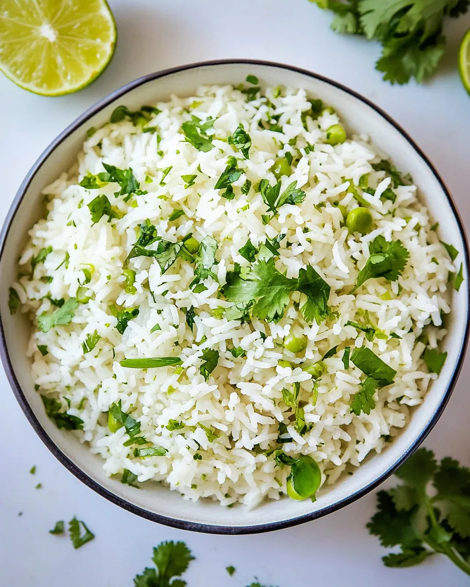 Delicious Cilantro Lime Rice Recipe shot