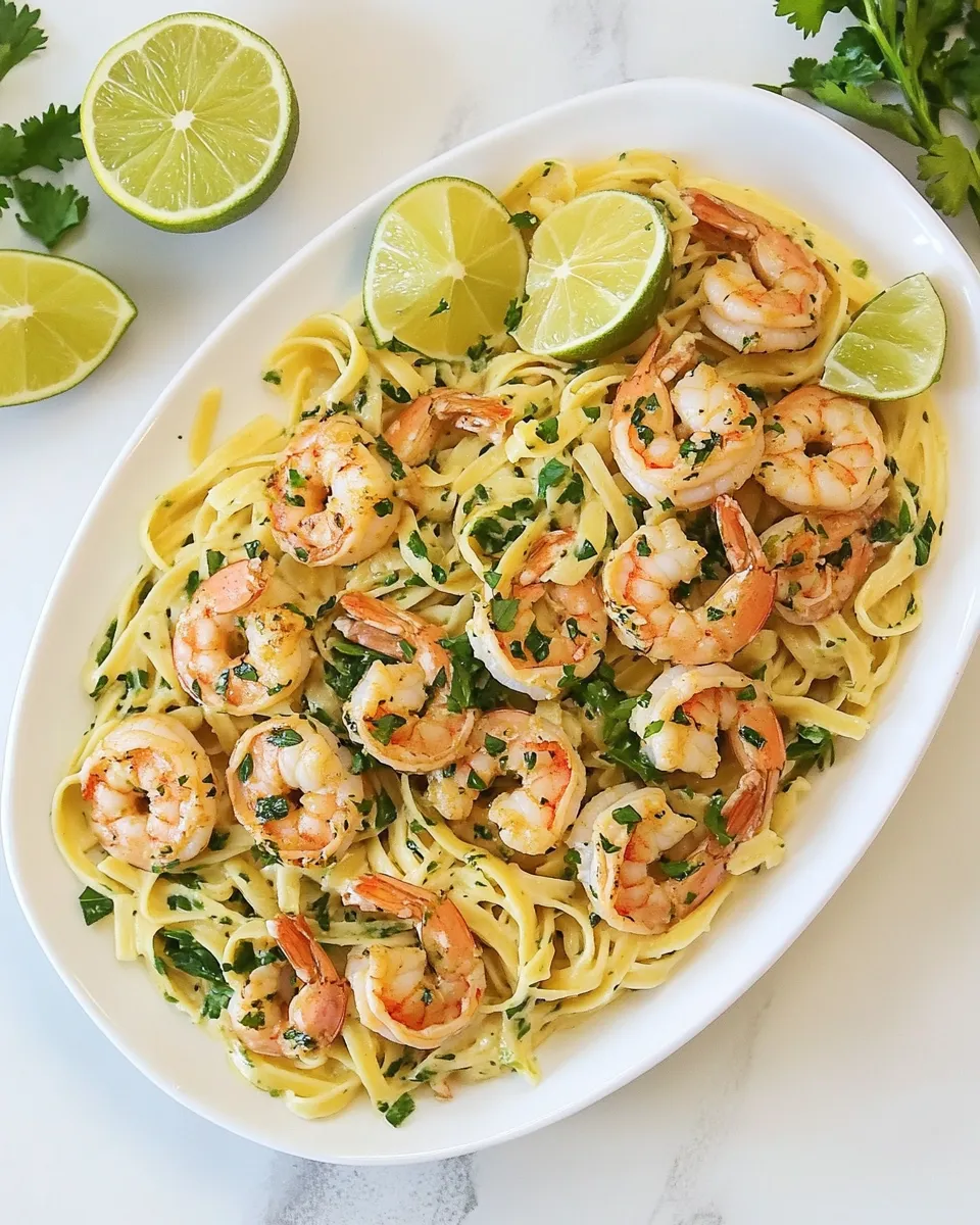 Homemade Cilantro Lime Shrimp Pasta photo